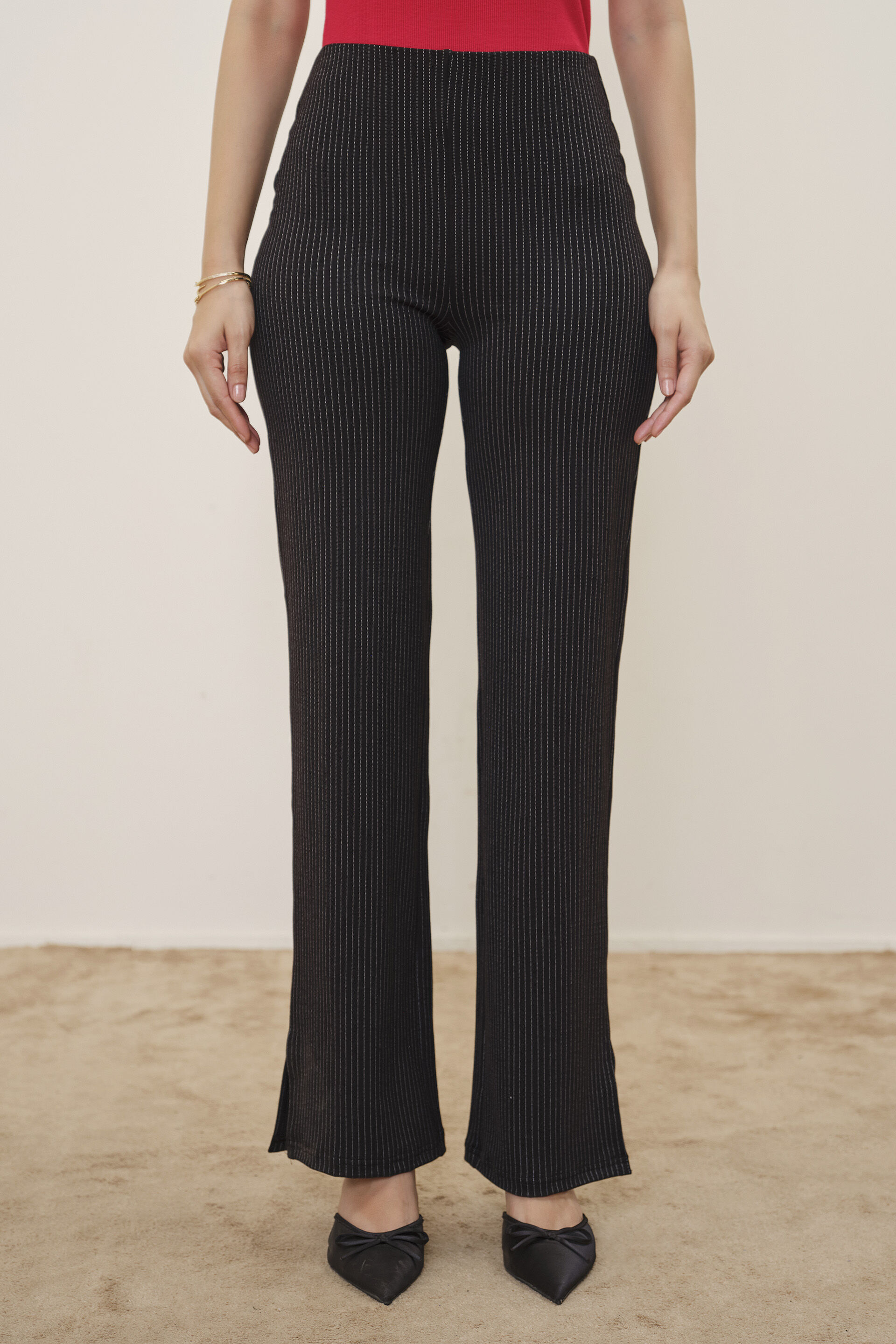 Tapered Black Pants